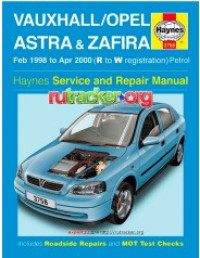 Image of Vauxhall Astra and Zafira: Service arid Repair Manual
