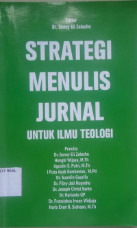 Image of STRATEGI MENULIS JURNAL UNTUK ILMU TEOLOGI