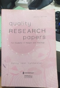 Image of Quality Research Papers: For Students of Religion and Theology