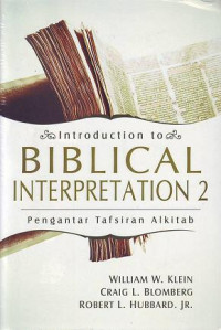 Image of Introduction To Biblical Interpretation